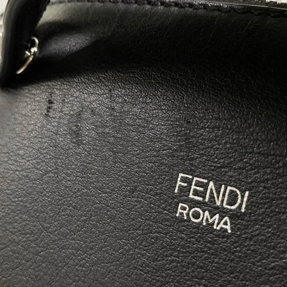 Fendi Mini By The Way Handbag 8BL145 Black Dark Brown